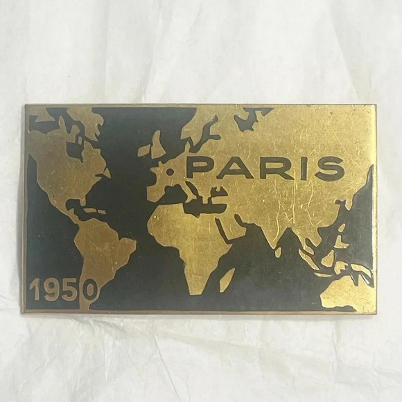 Vintage 1950 paris map Arthus Bertrand Paris Pin - Picture 1 of 3